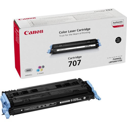 CANON - Toner Laser ORIGINALES CRG-707BK NEGRO 2,5K (Ref.9424A004)