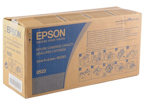 EPSON - Toner Laser ORIGINALES 0522 Negro 40 fundas 1800pg Retornable (Ref.C13S050522)