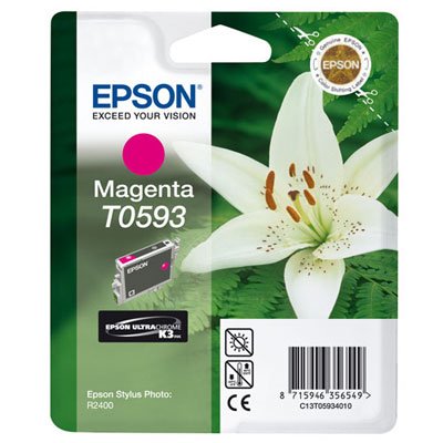 EPSON - Cartuchos ORIGINALES Inyección De Tinta T0593 Magenta (Ref.C13T05934010)