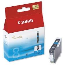CANON - Carga Cartuchos ORIGINALES Inyección De Tinta CLI-8C Cyan (Ref.0621B001)