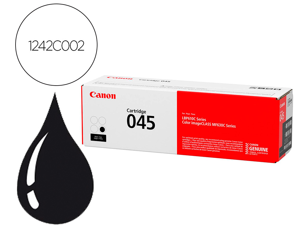 CANON - Toner 045bk mf631 mf633 mf635 negro (Ref. 1242C002)