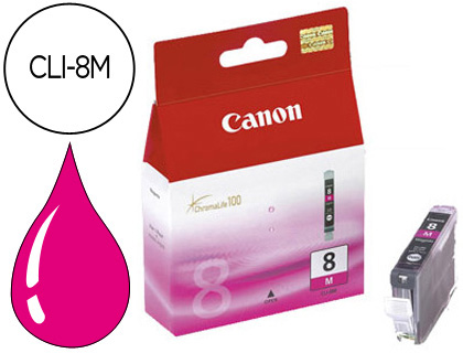 CANON - Cartuchos ORIGINALES Inyección De Tinta CLI-8M Magenta (Ref.0622B001)