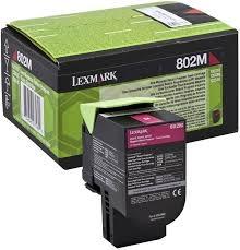 LEXMARK - Toner Laser ORIGINALES 802M Magenta Para CX510/410 y 310 1000 paginas (Ref.80C20M0)