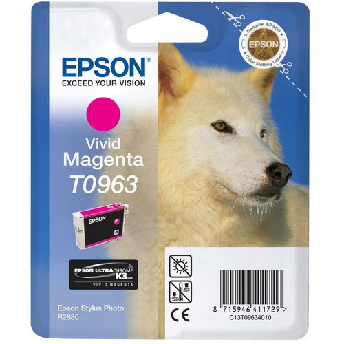 EPSON - Cartuchos ORIGINALES Inyección De Tinta T0963 Magenta (Ref.C13T09634010)