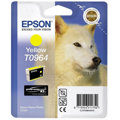 EPSON - Cartuchos ORIGINALES Inyección De Tinta T0964 Amarillo (Ref.C13T09644010)