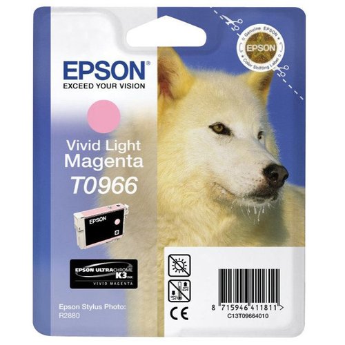 EPSON - Cartuchos ORIGINALES Inyección De Tinta T0966 Magenta Claro Vivo (Ref.C13T09664010)