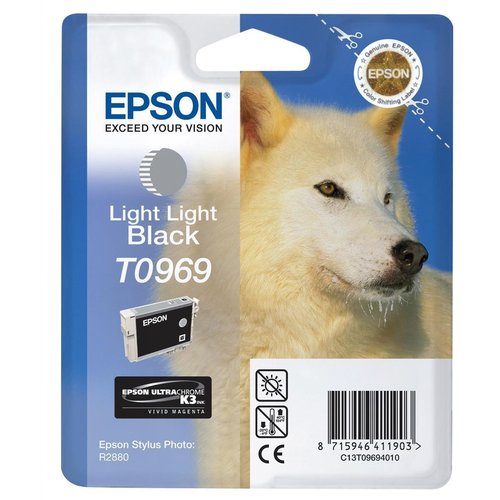 EPSON - Cartuchos ORIGINALES Inyección De Tinta T0969 Gris claro (Ref.C13T09694010)