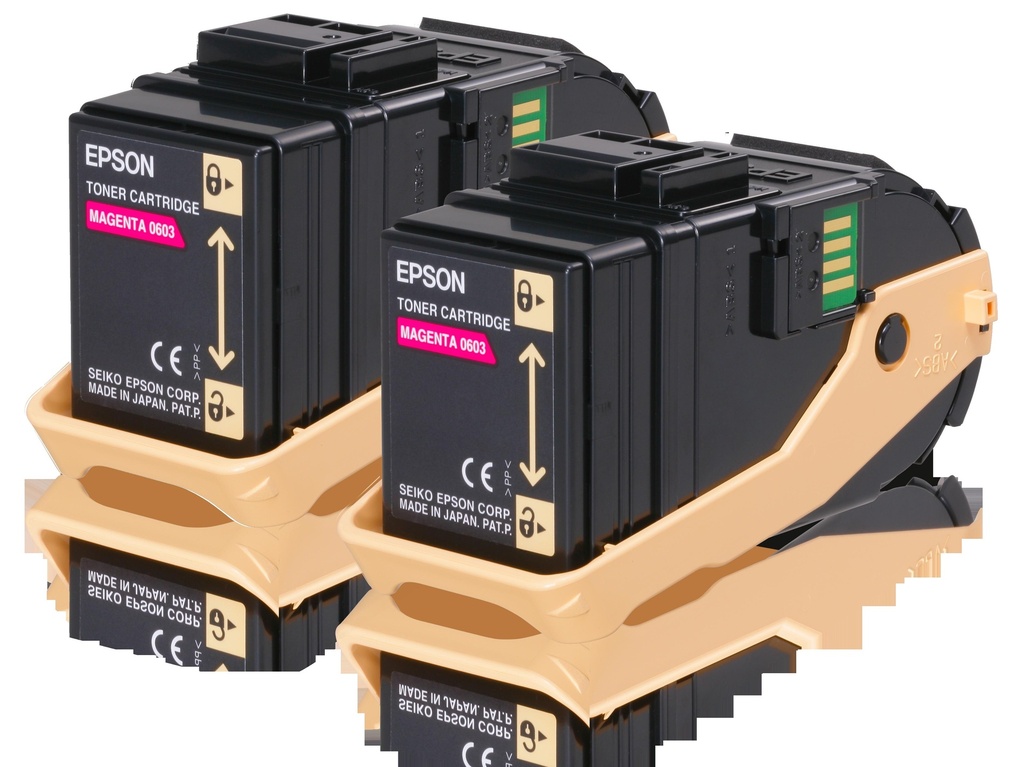 EPSON - Toner 0607 Magenta pack 2 7.500pg (Ref.C13S050607)