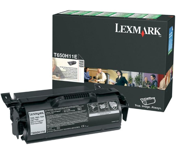 LEXMARK - Cartuchos ORIGINALES Inyección De Tinta T650H Negro (Ref.T650H11E)