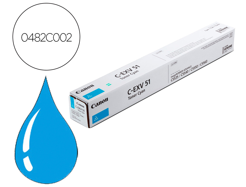 CANON - Toner exv51 ir c5335 c5540 c55000 cian (Ref. 0482C002)