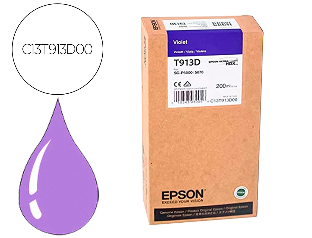 EPSON - Ink-jet t913d violet ink 200ml (Ref. C13T913D00)