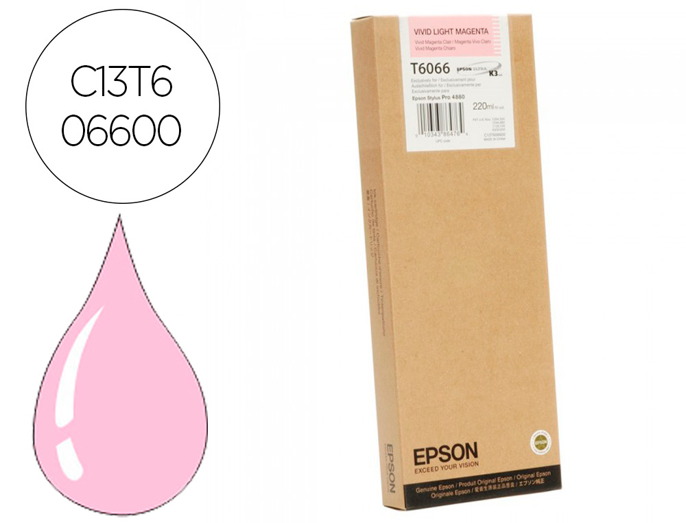 EPSON - Ink-jet gf stylus photo 4880 magenta claro vivo (Ref. C13T606600)