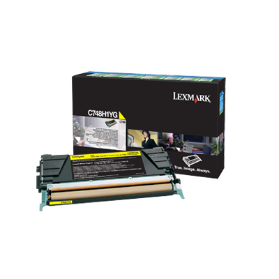 LEXMARK - Toner Laser ORIGINALES Amarillo (Ref.C748H1YG)