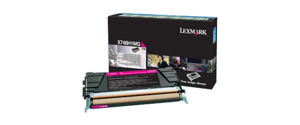 LEXMARK - Toner Laser ORIGINALES Magenta Retornable (Ref.X748H1MG)
