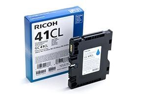 RICOH - Cartuchos ORIGINALES Inyección De Tinta GC41CL Cyan (Ref.405766)