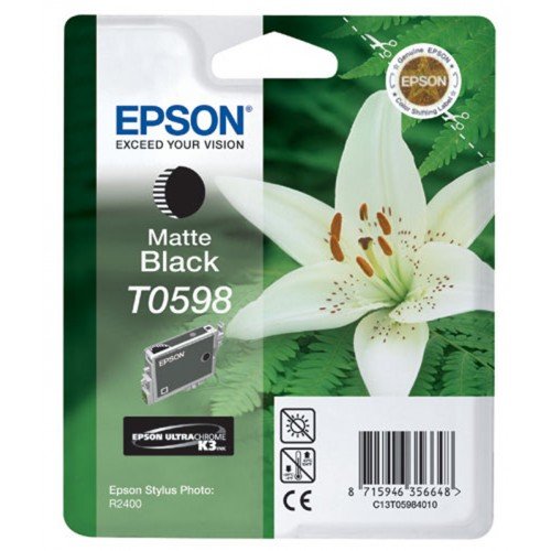 EPSON - Cartuchos ORIGINALES Inyección De Tinta T0598 Negro Mate (Ref.C13T05984010)