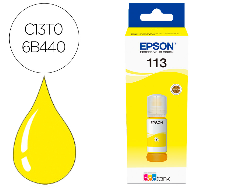 EPSON - Ink-jet ecotank 113 series amarillo (Ref. C13T06B440)