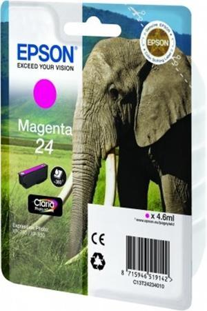 EPSON - Cartuchos ORIGINALES Inyección De Tinta 24 Magenta (Ref.C13T24234010)