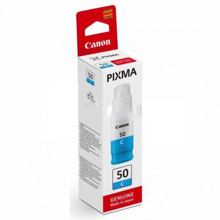CANON - Tinta gi-50c para pixma g5050/g6050/g7050/gm2050/ gm4050 cian 7700 paginas (Ref. 3403C001)