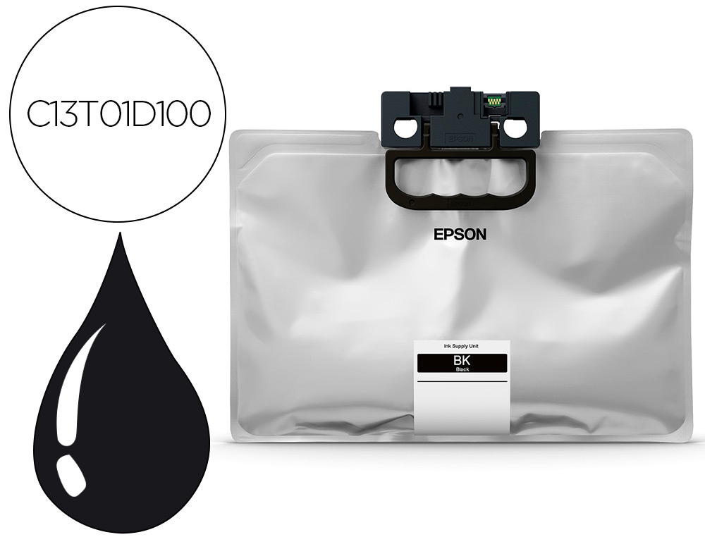 EPSON - Ink-jet workforce pro wf-c529r / c579r negro xxl ink 50k (Ref. C13T01D100)