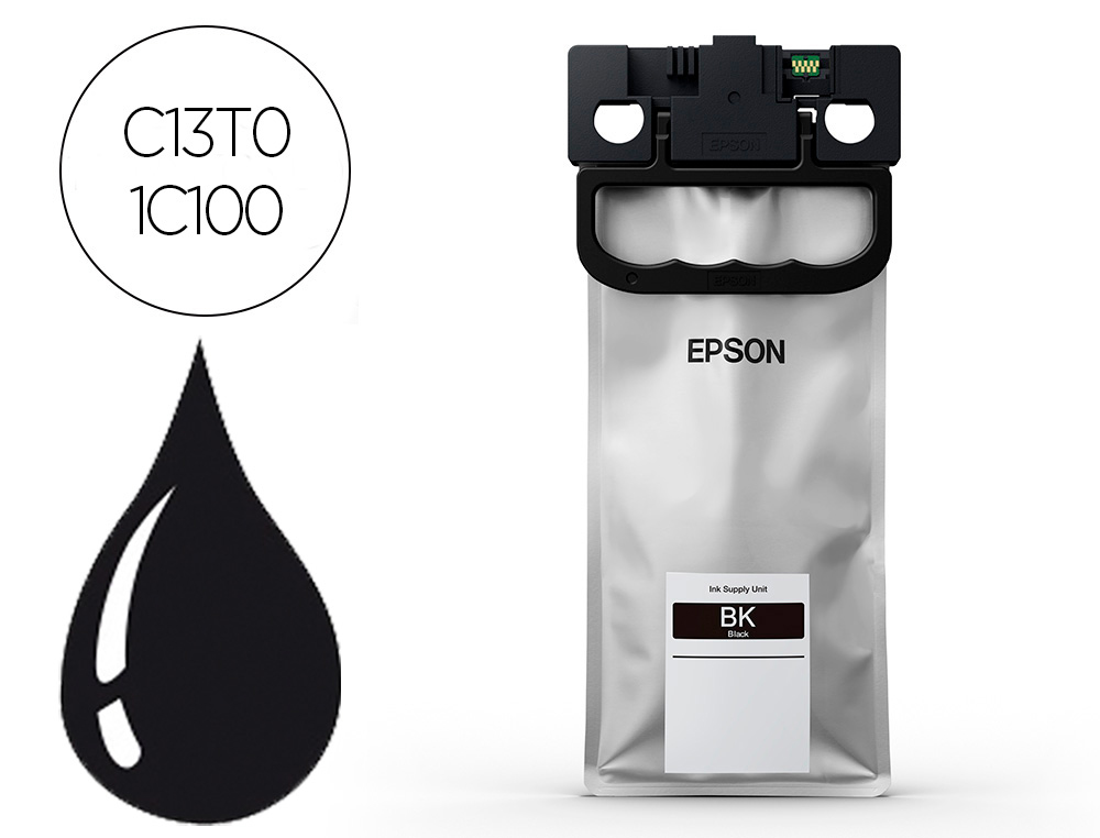 EPSON - Ink-jet workforce pro wf-c529r / c579r negro xl ink 10k (Ref. C13T01C100)