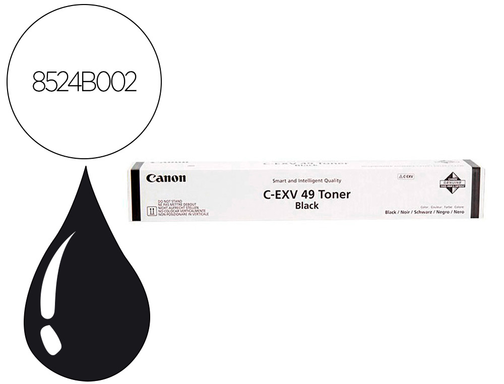 CANON - Toner exv49k ir advance c3325 c3330 negro (Ref. 8524B002)
