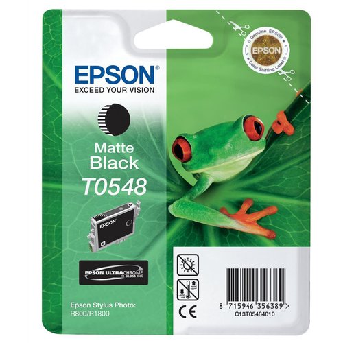 EPSON - Cartuchos Inyeccion T0548 Negro mate 400pg 0 Blister + Alarma (Ref.C13T05484020)