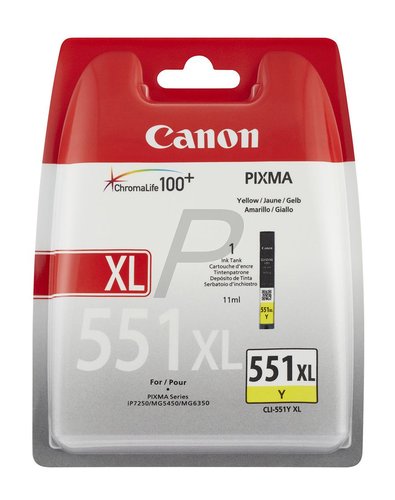 CANON - Cartuchos ORIGINALES Inyección De Tinta 551XL Amarillo (Ref.6446B004)