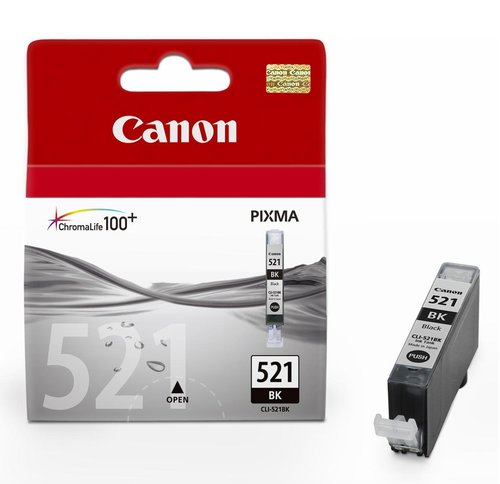 CANON - Cartuchos ORIGINALES Inyección De Tinta CLI521BK Negro (Ref.2933B008)