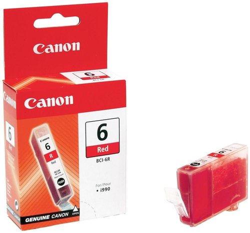 CANON - Cartuchos ORIGINALES Inyección De Tinta BCI-6R Rojo (Ref.8891A002)
