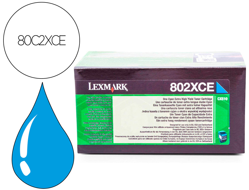LEXMARK - Toner laser 80c2xcecian 4000 paginash (Ref. 80C2XCE)