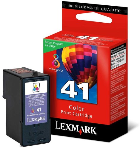 LEXMARK - Cartuchos ORIGINALES Inyección De Tinta 41 Tricolor (Ref.18Y0141E)