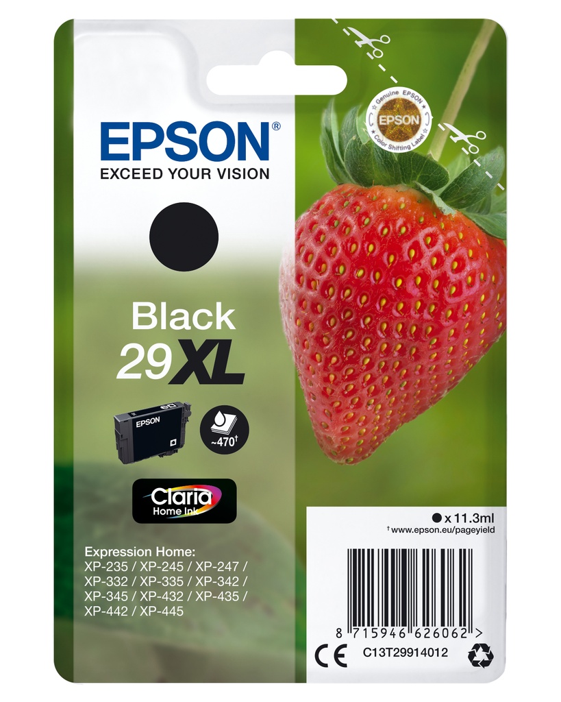 EPSON - Ink-jet expression home xp-235 negro 29xl rf+am (Ref. C13T29914022)