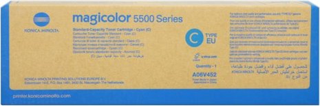 KONICA MINOLTA - Toner Laser ORIGINALES Cyan 6000 paginas (Ref.A06V452)