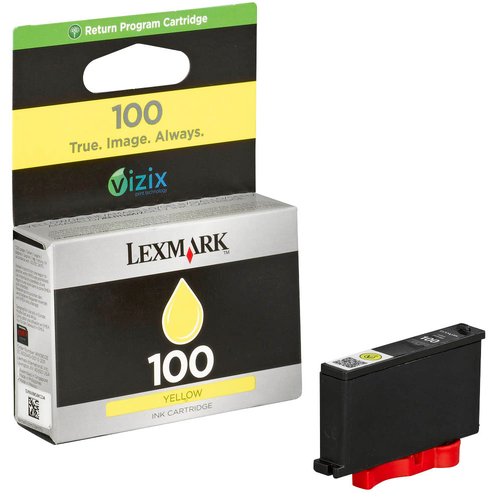LEXMARK - Cartuchos ORIGINALES Inyección De Tinta 100 BC BL AMARILLO CAPACIDAD 200 PAG (Ref.014N0902B)