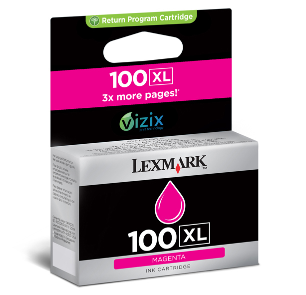 LEXMARK - Cartuchos ORIGINALES Inyección De Tinta Nº100 Magenta (Ref.14N0901E)
