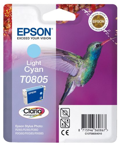 EPSON - Cartuchos Inyeccion T0805 Cyan claro (Ref.C13T08054021)