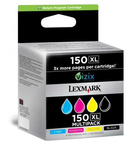 LEXMARK - Cartuchos ORIGINALES Inyección De Tinta 150 XL Tricolor (Ref.14N1919E)