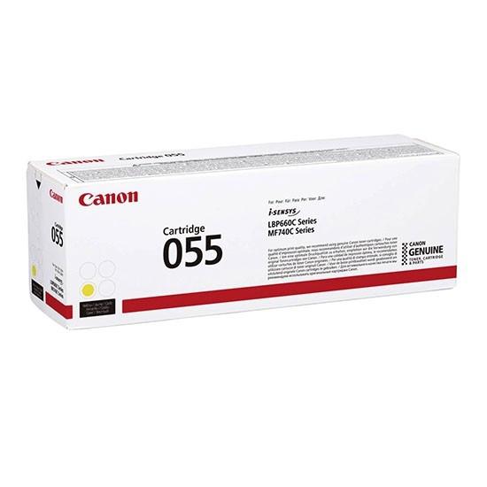 CANON - Toner 055 lbp664cdw / mf745cdw / i-sensys lbp663cdw / lbp664cx / mf742cdw amarillo 2100 paginas (Ref. 3013C002)