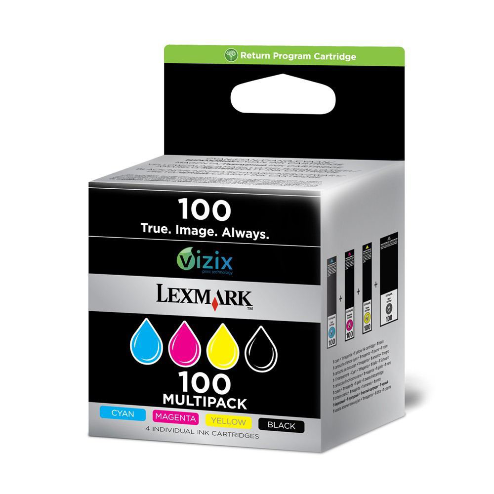 LEXMARK - Cartuchos ORIGINALES Inyección De Tinta 100 Tricolor (Ref.14N1912E)
