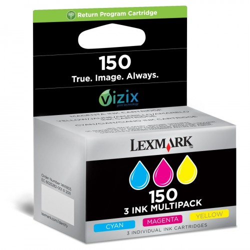 LEXMARK - Cartuchos ORIGINALES Inyección De Tinta 150 Tricolor (Ref.14N1910E)