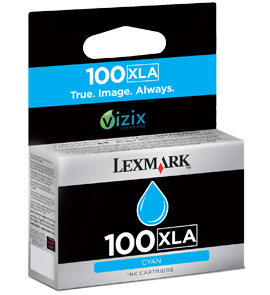 LEXMARK - Cartuchos ORIGINALES Inyección De Tinta 100 XLA Cyan (Ref.14N1093)