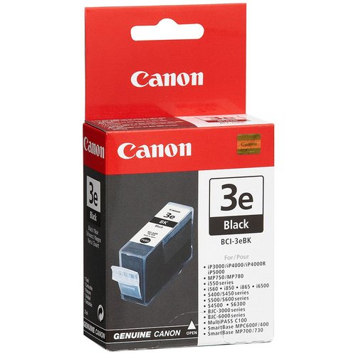 CANON - Cartuchos ORIGINALES Inyección De Tinta BCI-3BK NEGRO (Ref.4479A297)