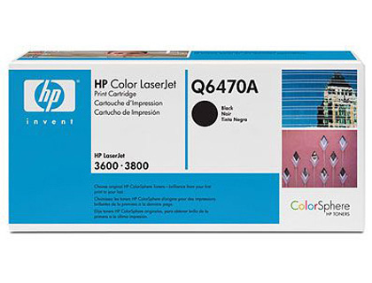 HP ( HEWLETT PACKARD ) - Toner Laser ORIGINALES 501A Negro (Ref.Q6470A)
