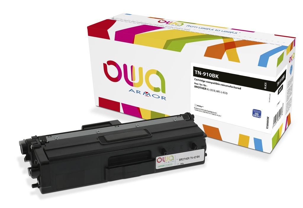 ARMOR - OWA - Toner REMANUFACTURADO NEGRO para BROTHER HL-L9310, MFC-L-9570 TN910BK (Ref.K18069OW)