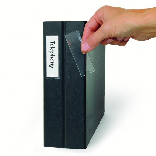 3L OFFICE - FUNDA ADHESIVA 3L 35x75 BOLSILLO para ETIQUETAS BOLSA DE 12 (Ref.10320)