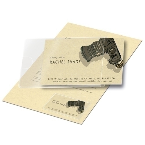 3L OFFICE - FUNDA ADHESIVA 3L 60x95mm BOLSILLO para TARJETAS BOLSA de 100 (Ref.10109)