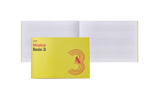 ADDITIO - BLOC de MUSICA BASIC 3 PENTAGRAMAS 24x17 APDO. (Ref.M03)