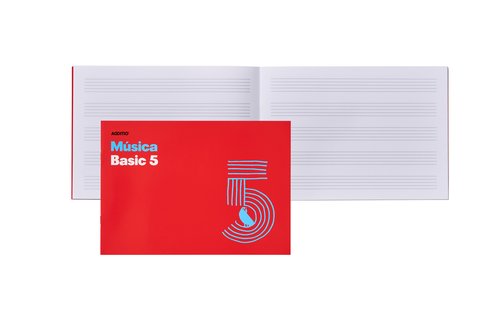 ADDITIO - BLOC de MUSICA BASIC 5 PENTAGRAMAS 24x17 APDO. (Ref.M05)