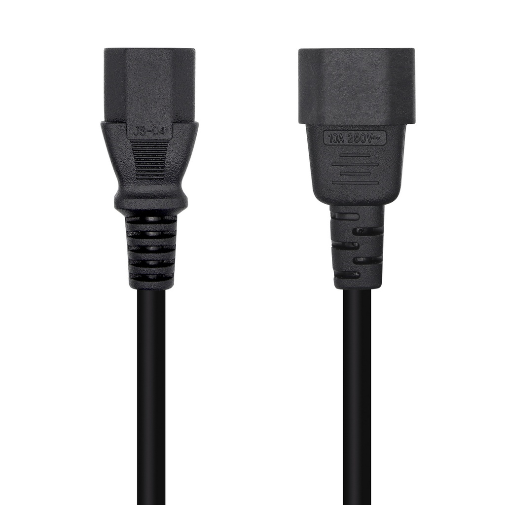 AISENS - CABLE ALIMENTACIÓN CPU, C13/H-C14/M, NEGRO, 3.0M (Ref.A132-0466)
